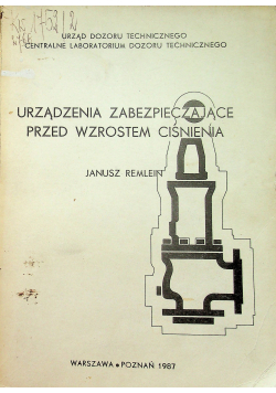 Urządzenia zabezpieczające przed wzrostem ciśnienia