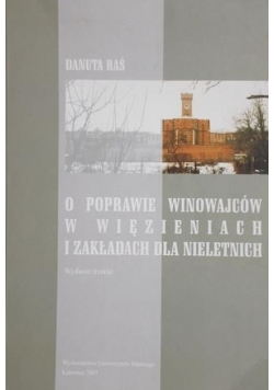 O poprawie winowajców w więzieniach i zakładach dla nieletnich
