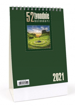 Kalendarz 2021 Biurkowy - 52T zielony CRUX