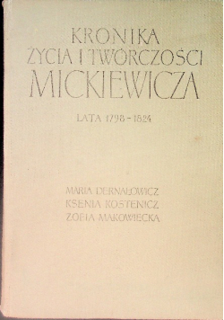 Kronika życia i twórczości Mickiewicza
