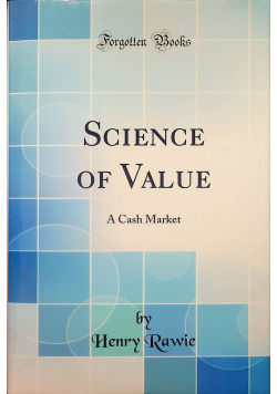 Science of Value a cash market reprint z 1947r