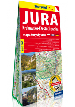 Jura Krakowsko-Częstochowska papierowa mapa turystyczna 1:50 000
