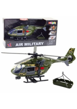 Helikopter wojskowy hak + nosze + światło 1:12