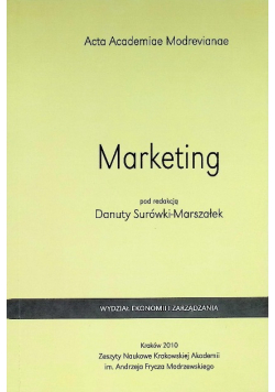 Marketing. Wydział Ekonomii i Zarządzania