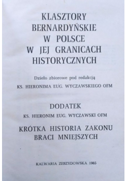 Klasztory bernardyńskie w Polsce