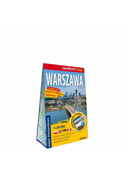 Warszawa- plan miasta 1:26 000 laminat 2024