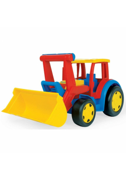 Gigant traktor ładowarka czerwono żółty