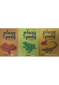 Płazy i gady krajowe Tom 1 do 3