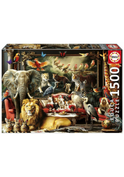 Puzzle 1500 Zwierzęta w salonie