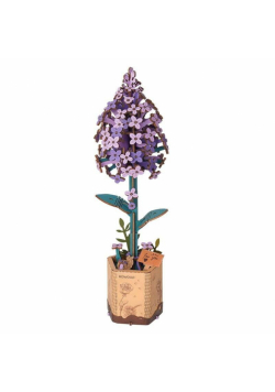 Puzzle drewniane 3D - Kwiat Bzu Lilac