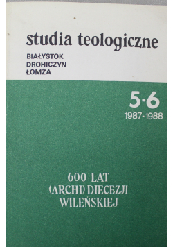 Studia teologiczne  Białystok Drohiczyn Łomża 5 - 6