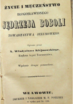 Żywot i cuda Bł Jakóba de Strepa / Pamiątka dla dziewcząt służących i inne ok 1887 r