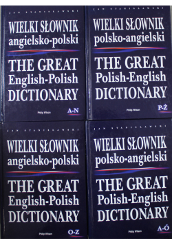 Wielki Słownik polsko angielski  zestaw 4 książek