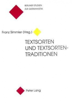 Textsorten und textsorten traditionen
