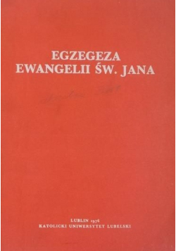 Egzegeza ewangelii św Jana