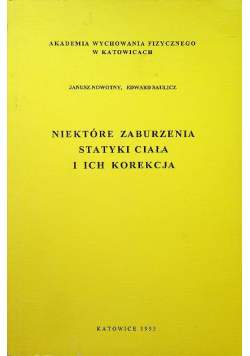 Niektóre zaburzenia statystyki ciała i ich korekcja