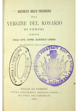 Alla vergine del rasario 1901 r