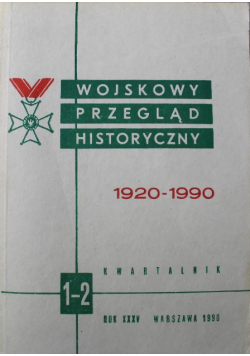 Wojskowy przegląd historyczny 1920 - 1990 Nr 1 2