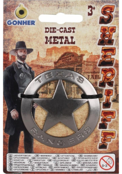 Metalowa odznaka szeryfa Texas Ranger 14/0