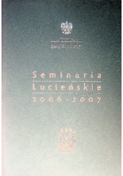 Seminaria Lucieńskie 2006 - 2007