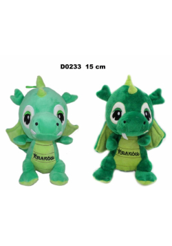 Smok "Kraków" zielony 15cm MIX