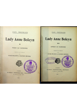 Lady Anne Boleyn 2 tomy 1903 r.