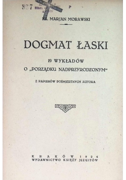 Dogmat łaski 1924 r.