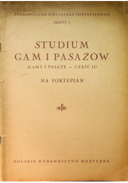 Studium gam i pasażów na fortepian 1948 r