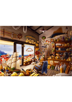Puzzle 1000 Wnętrze sklepu rybackiego