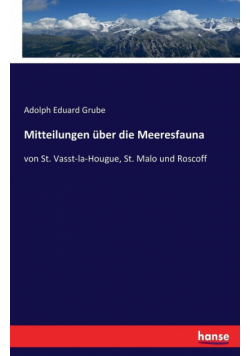 Mitteilungen über die Meeresfauna