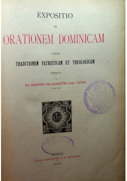 Expositio in orationem dominicam 1903 r.