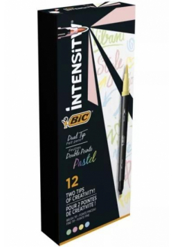 Pisak dwustronny Intensity Pastel Dual Tip (12szt)