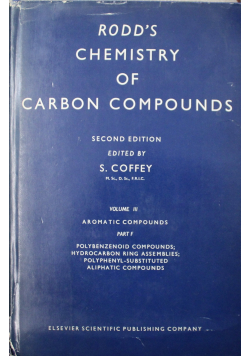 Rodd's chemistry of carbon compounds volume II