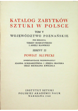 Katalog zabytków sztuki w Polsce Tom V zeszyt 22