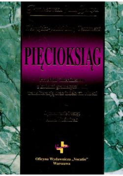 Hebrajsko-polski Stary Testament Pięcioksiąg