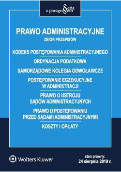 Prawo administracyjne. Zbiór przepisów