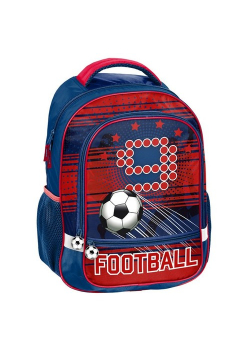 Plecak szkolny Football granatowo-czerwony