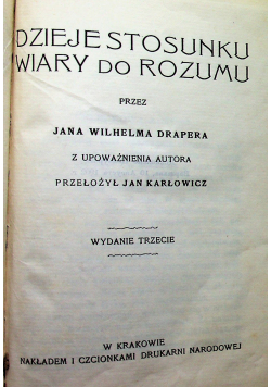 Dzieje stosunku wiary do rozumu