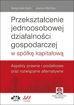 Przekształcenie jednoosobowej działalności...