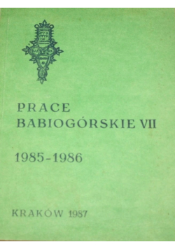 Prace Babiogórskie VII 1985 - 1986
