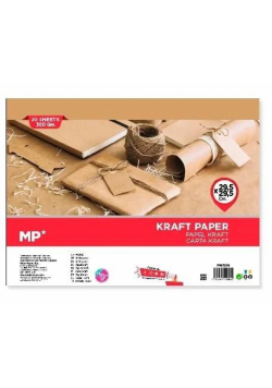 Papier kraftowy 295x295 20 arkuszy
