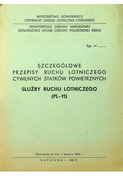 Szczegółowe Przepisy Ruchu Lotniczego Cywilnych Statków Powietrznych