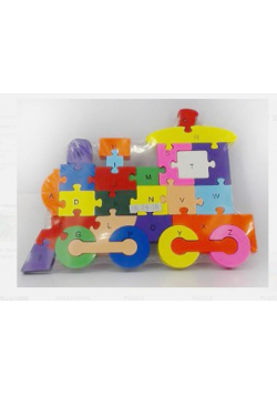 Puzzle drewniane Lokomotywa