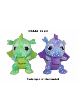 Smok "Kraków" świecący w ciemności 25cm MIX