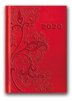 Kalendarz 2020 Tygod. B6 Vivella Czerwony 41TE-09