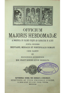 Officium Majoris Hebdomadae 1902 r