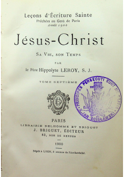 Lecons dEcriture Sainte Jesus Christ 1900 r.