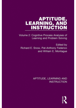 Aptitude, Learning, and Instruction