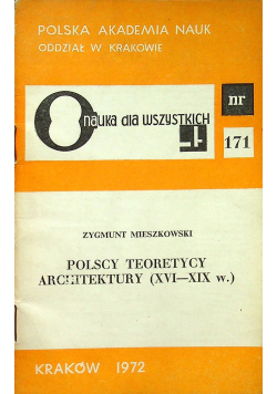 Polscy teoretycy architektury XVI - XIX w