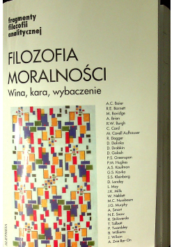 Filozofia moralności Wina kara wybaczanie